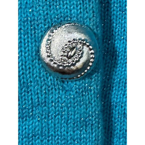 Susan Bristol Holiday Cardigan Vintage Reindeer Embellished Sweater Small - Picture 10 of 12